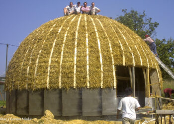 Domo de balas de paja