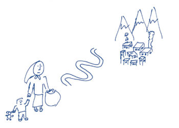 La gente no aparece en los lugares como una mancha de moho en una pared